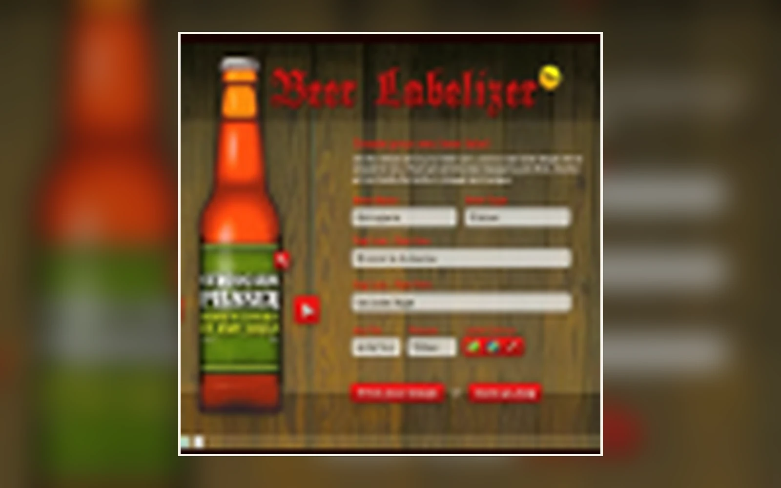 Beer Labelizer – design your own beer labels